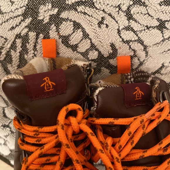 New Original Penguin NWOT Toddler Brown Outdoor Winter Fall Boots 6 - Picture 6 of 10